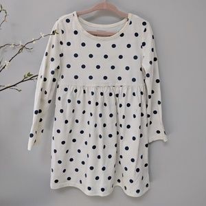 Navy Polka Dot Dress